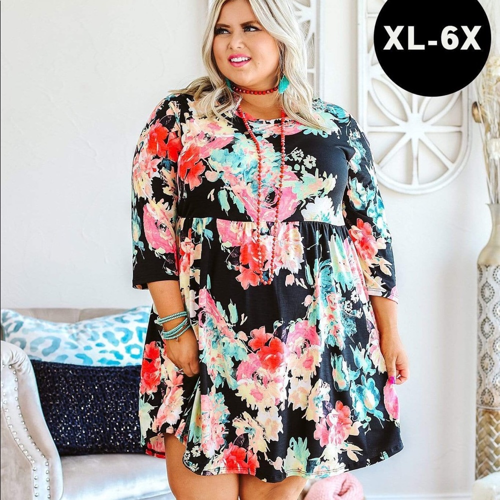 Glitz Girlz flowers 🌸 dress 2XL